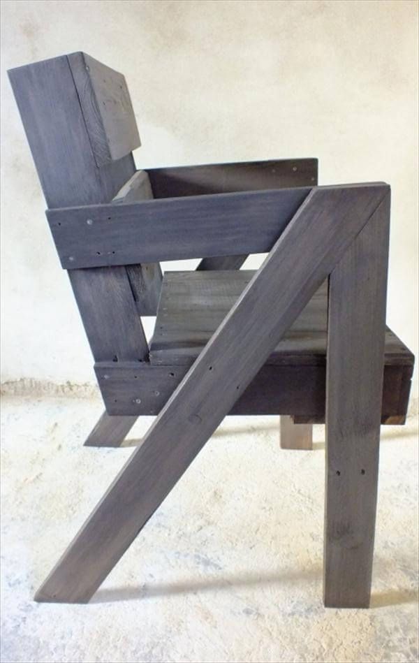upcycled pallet stylish chair