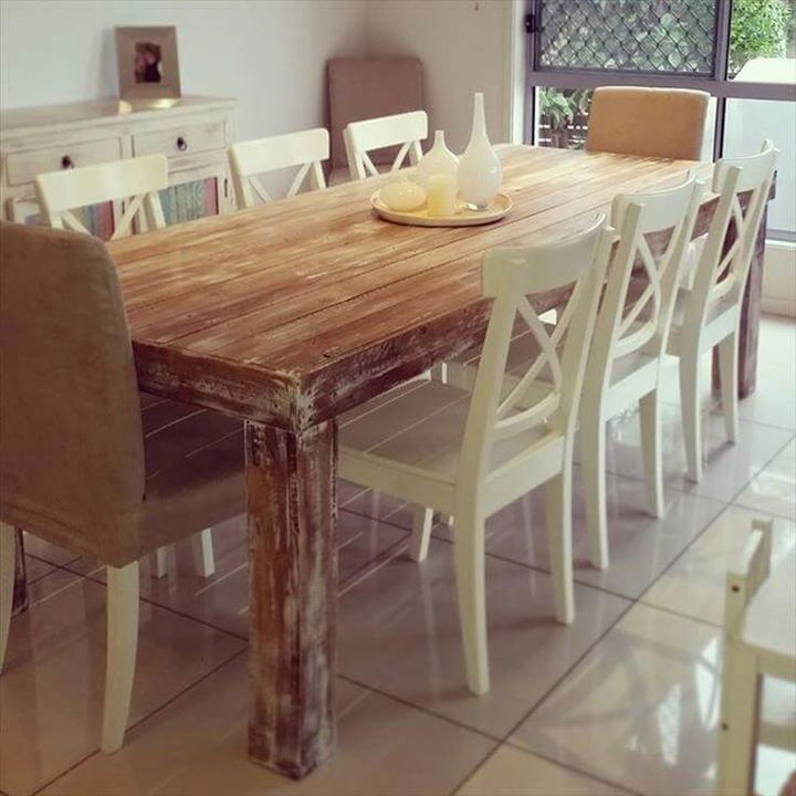 Pallet Dining Room Table Lone Star Farmstead