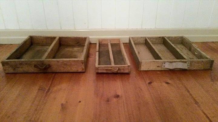 recycled pallet trays
