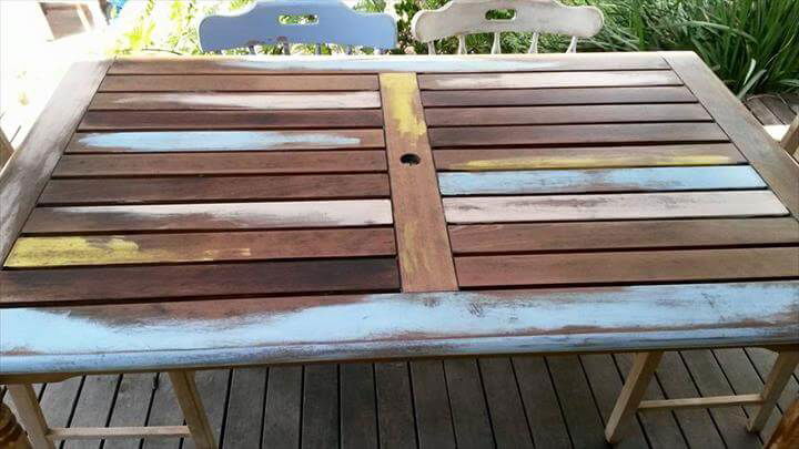 reclaimed pallet dining furniture set
