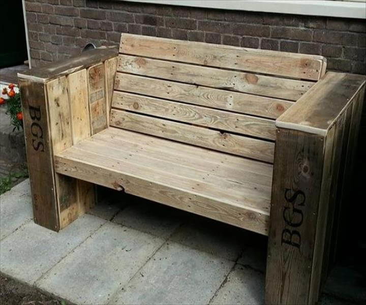 DIY Pallet Patio Bench Ideas