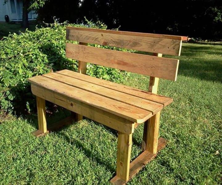 DIY Pallet Patio Bench Ideas