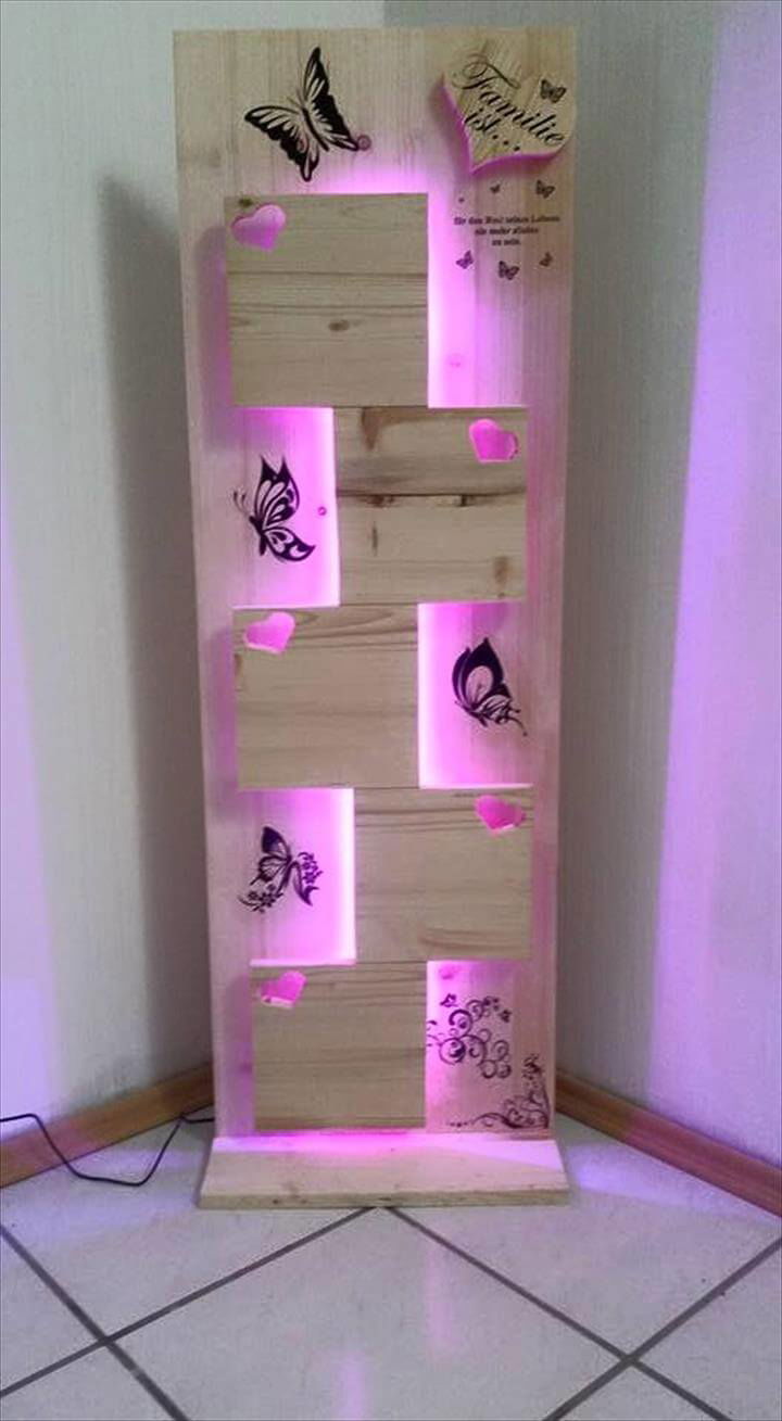 recycled pallet photo panel