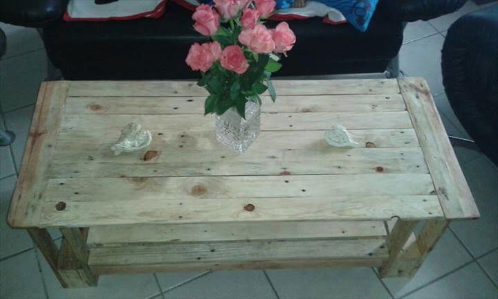 upcycled pallet no-cost coffee table