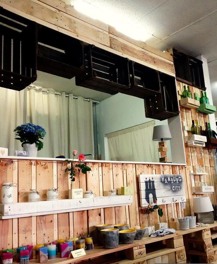 diy pallet sales shop renovation