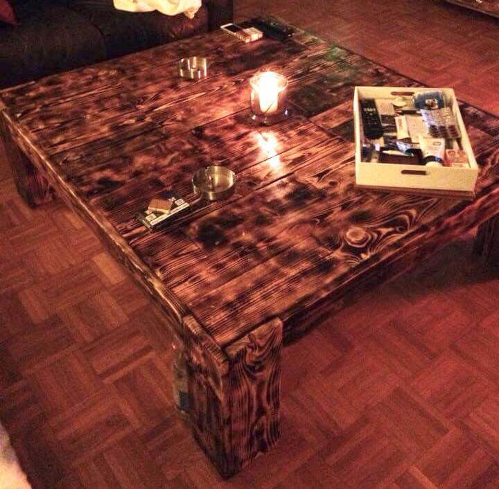repurposed pallet x-large vintage coffee table