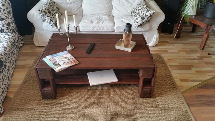 wooden pallet choco coffee table