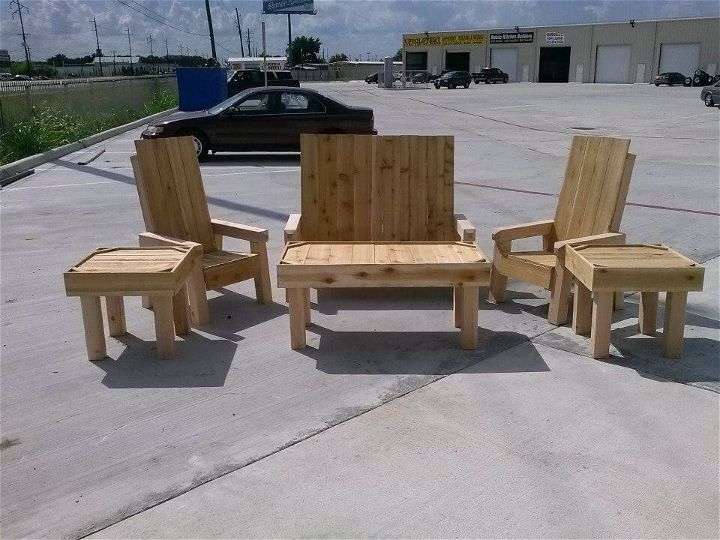 pallet garden and lounge set