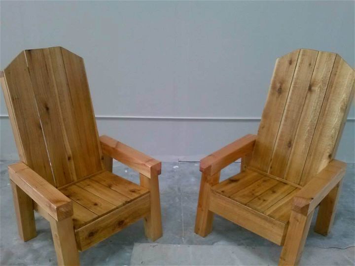 wooden pallet patio chairs