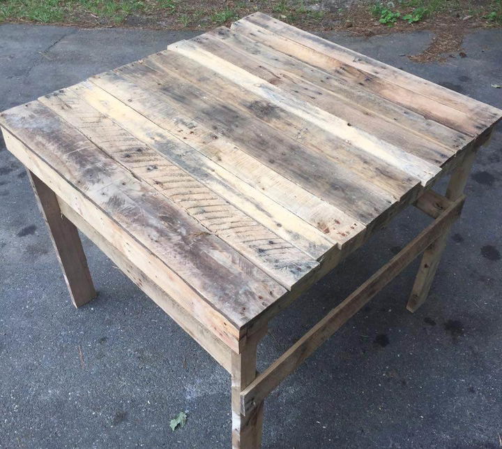 handcrafted pallet patio coffee table