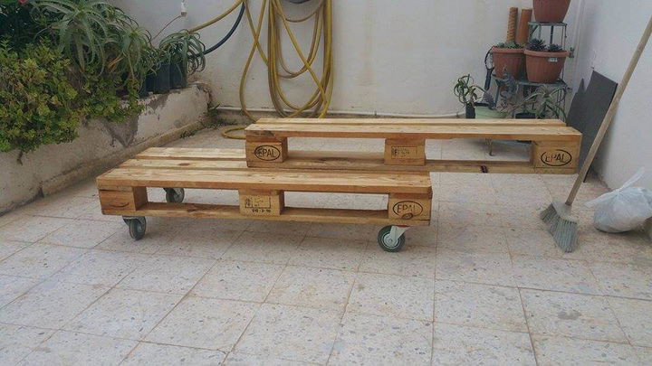 wooden pallet media cabinet