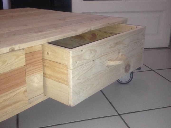 upcycled pallet coffee table