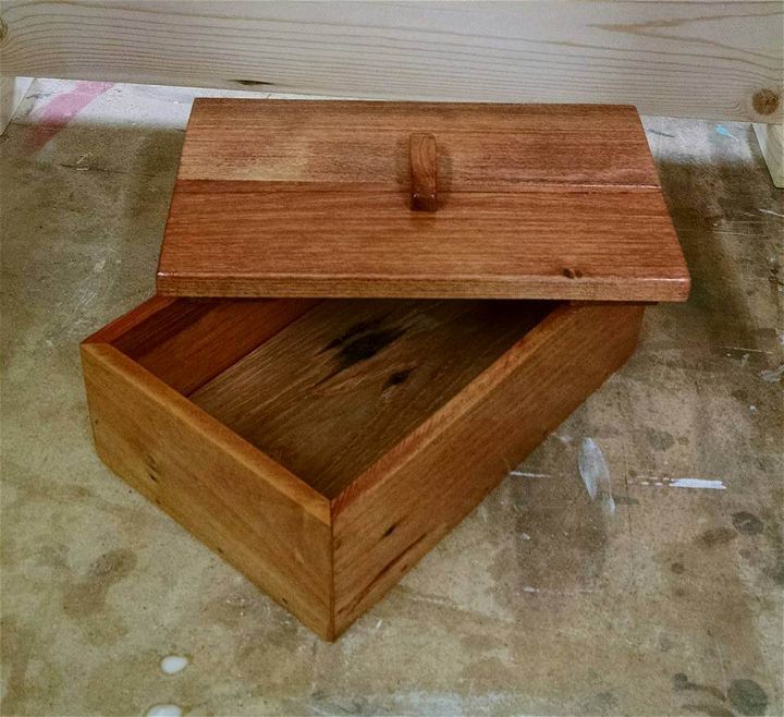 diy pallet box with lid