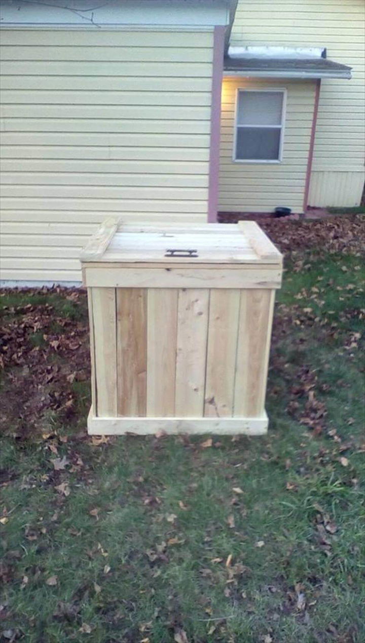 diy pallet square chest