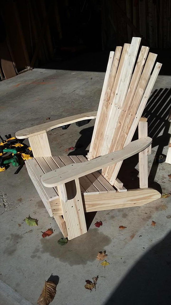 accent diy pallet Adirondack chair