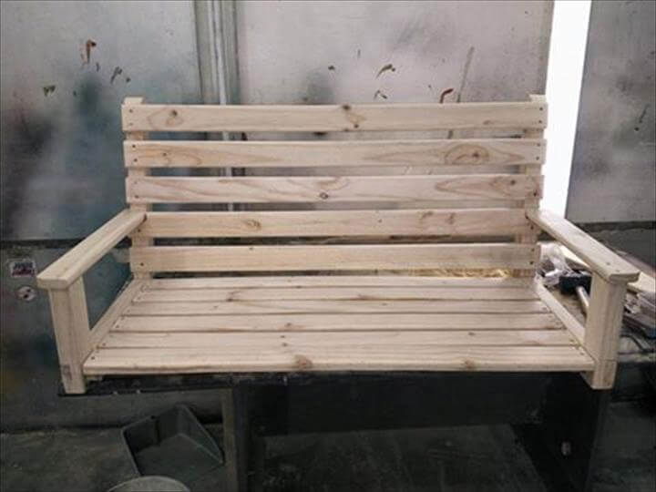 diy pallet swing