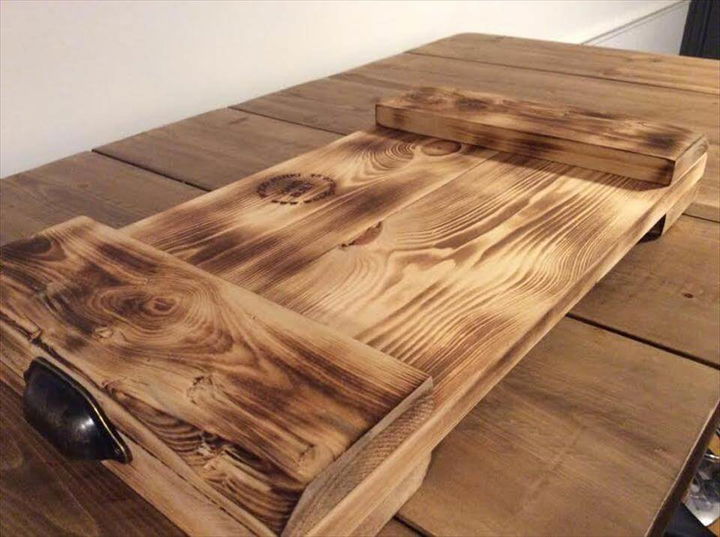 wooden pallet tray