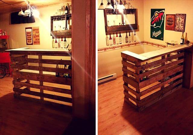 Diy Pallet Bar