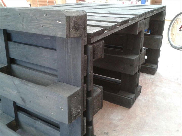 Wooden pallet dining table