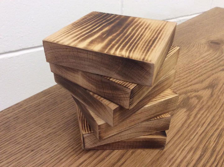 Wooden pallet coasters
