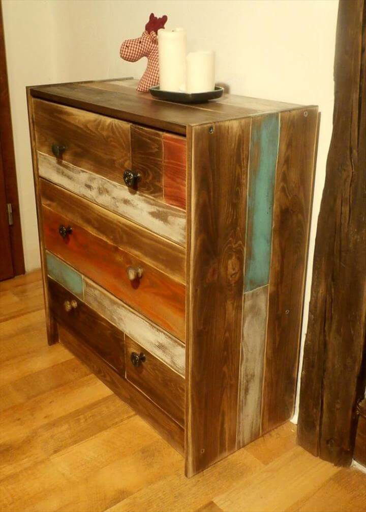 diy wooden pallet dresser