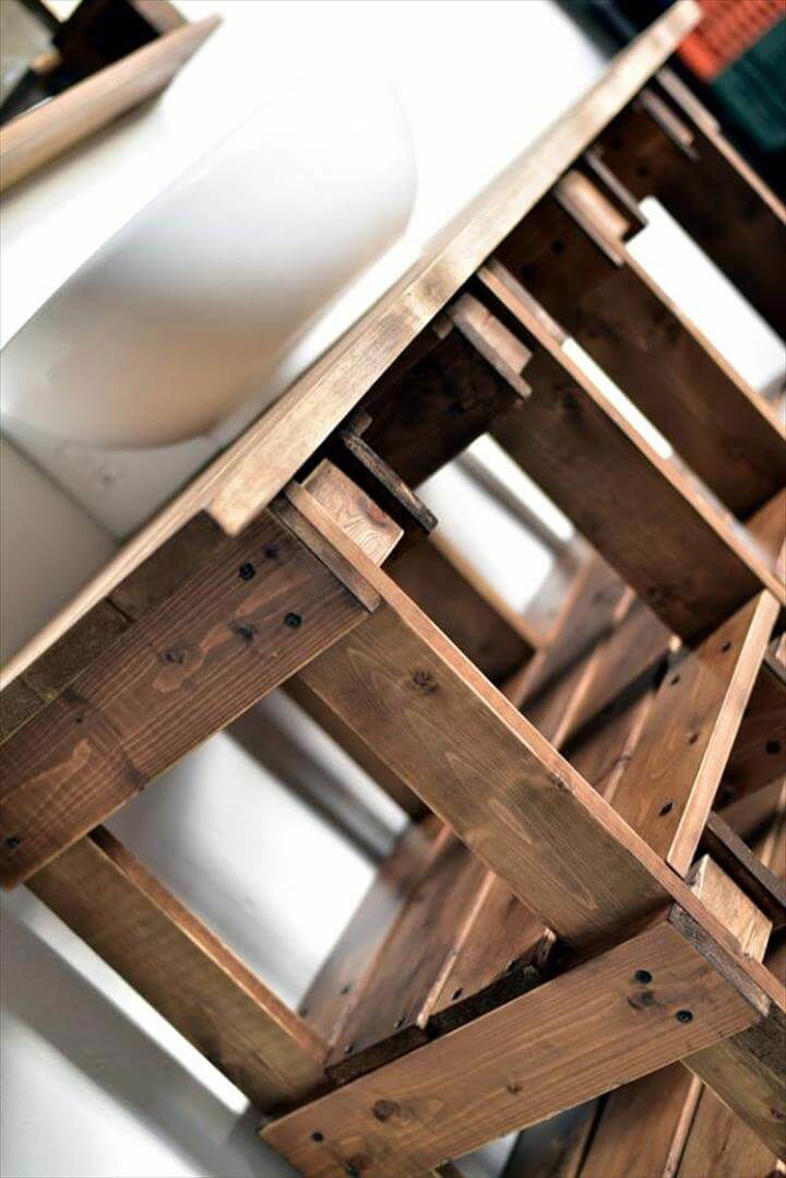 diy pallet bathroom vanity