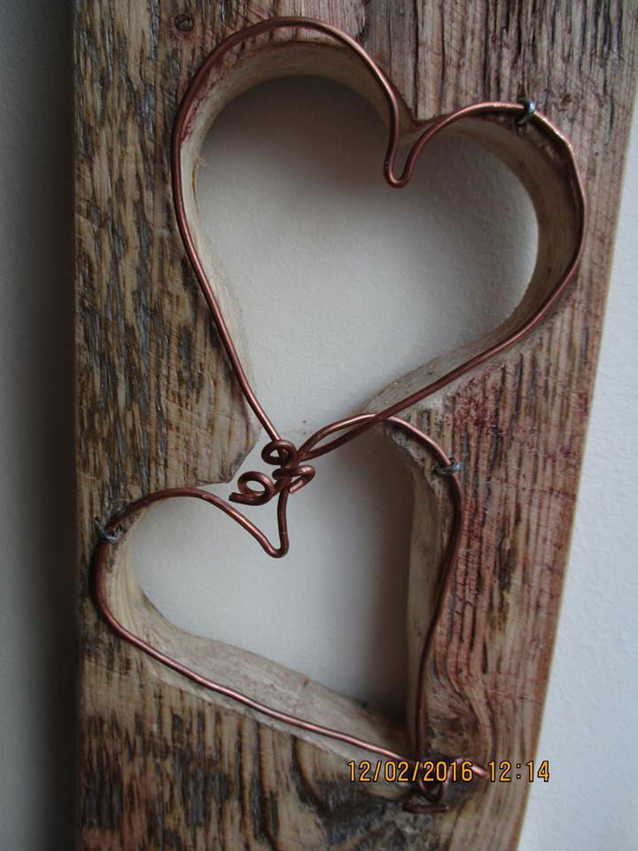 repurposed wooden pallet love wall art