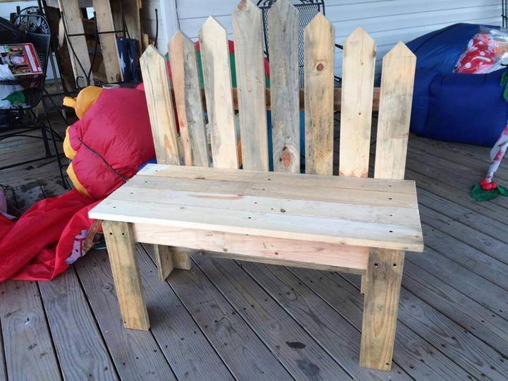 diy pallet bench