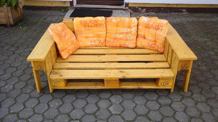 2 seater pallet sturdy lounge chair