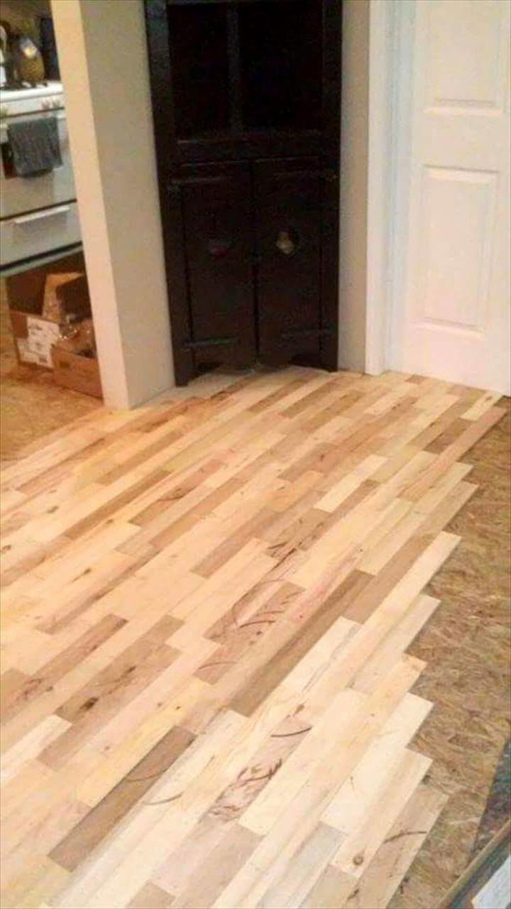Diy pallet wood flooring installation tips
