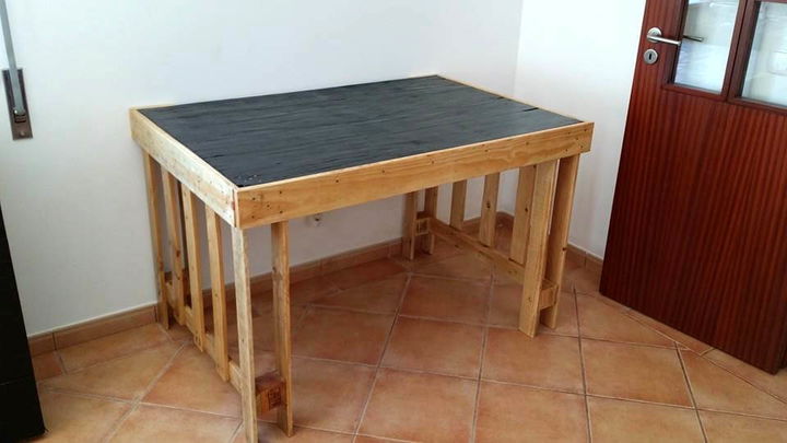 wooden pallet computer desk