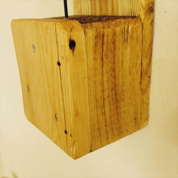 Wooden Pallet Wall Hanging Candle Lights