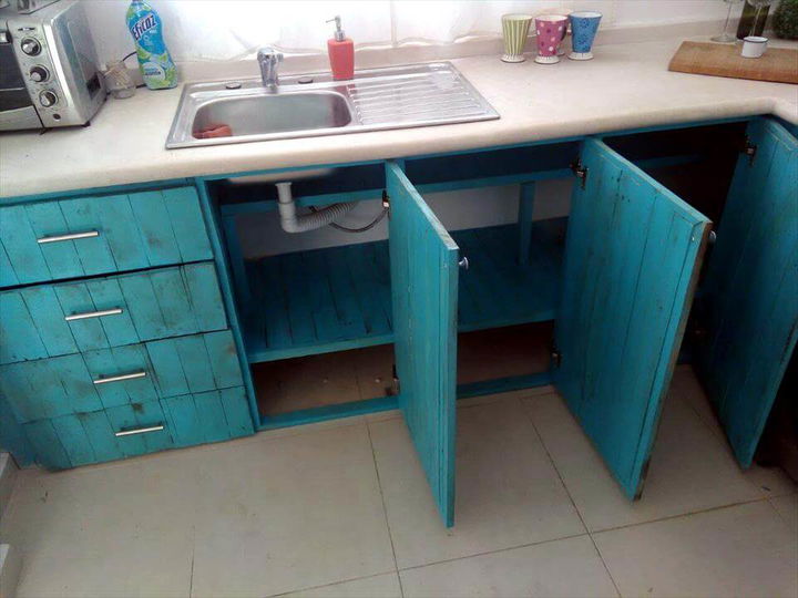 diy pallet kitchen cabinets and drawers