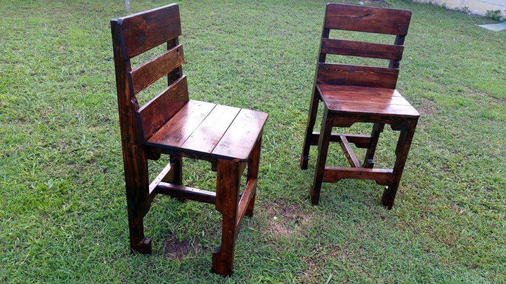 Upcycled Wooden Pallet Chairs