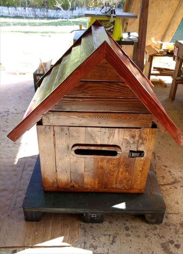 no-cost wooden pallet mailbox or parcel box