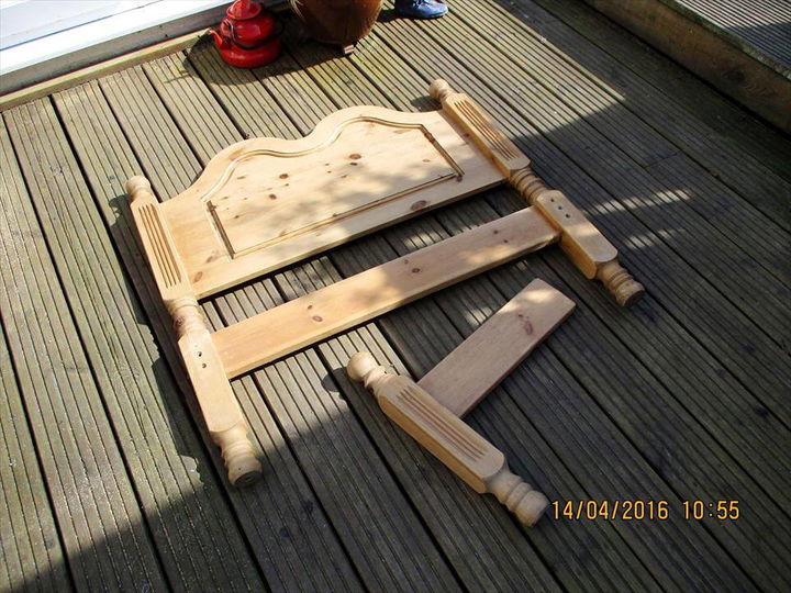old single bed components