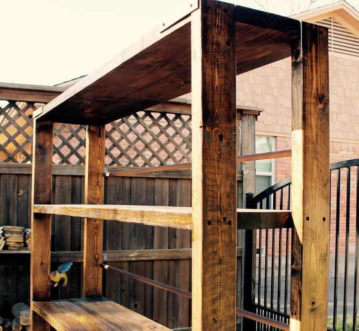 handcrafted pallet and reclaimed metal bookshelf