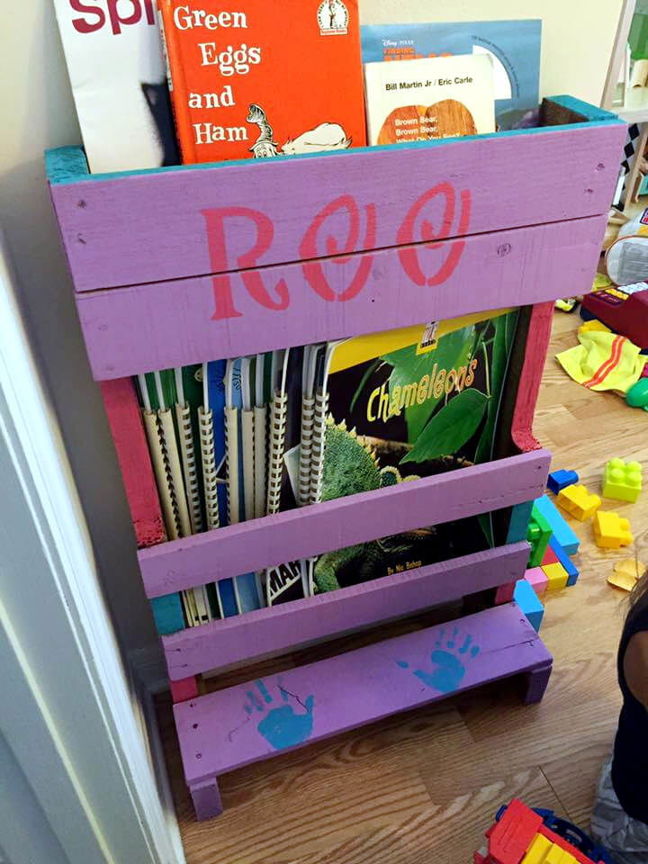 Diy Pallet Magazine Rack Bookshelf