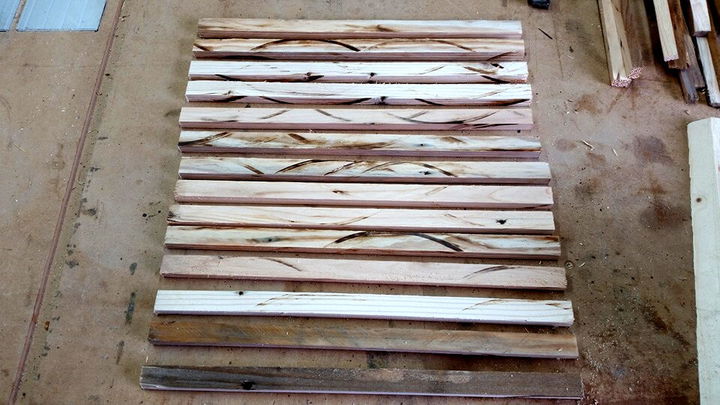 custom trimmed down thin pallet slats