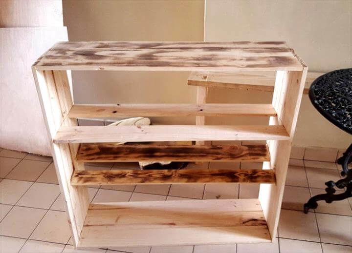 natural blank wooden pallet mini cabinet frame