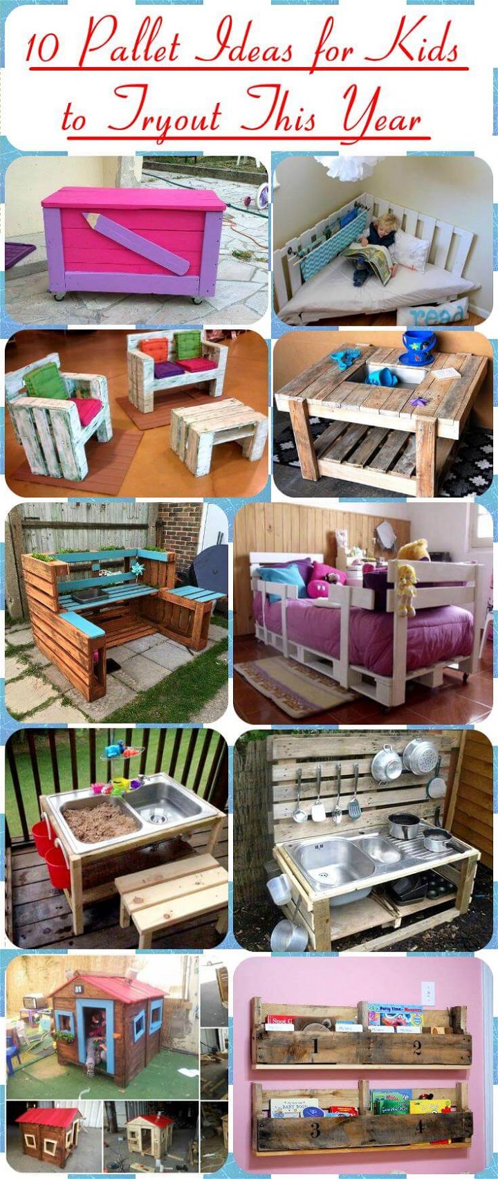 10 Pallet Ideas For Kids To Tryout This