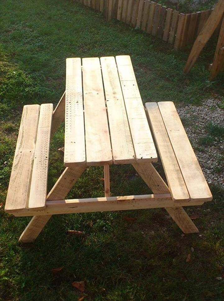 custom pallet picnic table