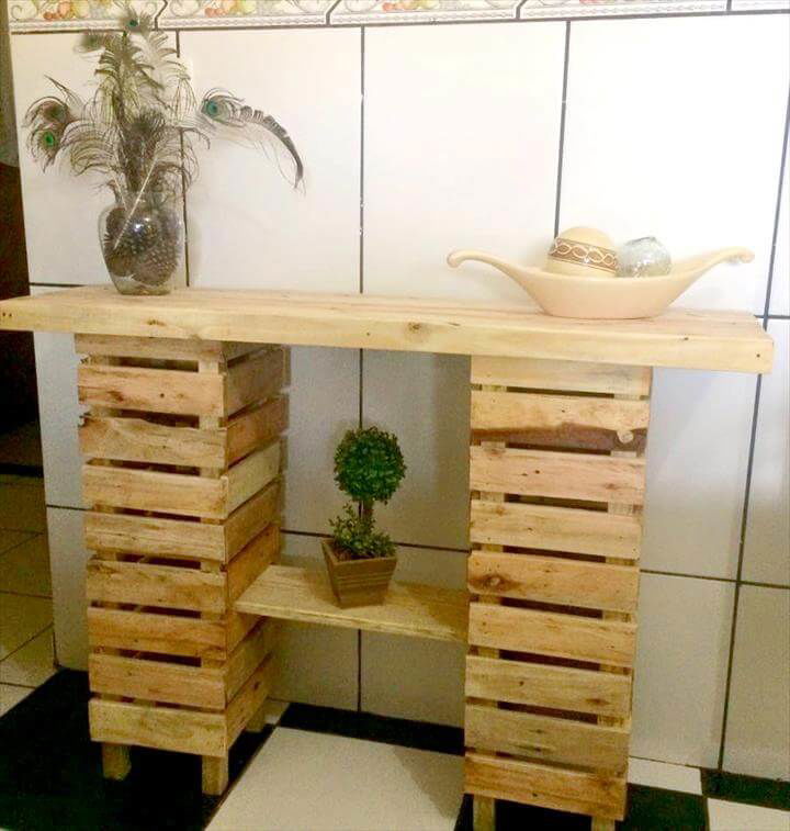 wooden pallet sideboard