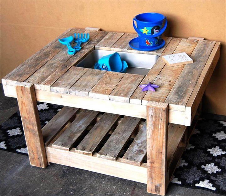 handcrafted pallet kids mud kitchen
