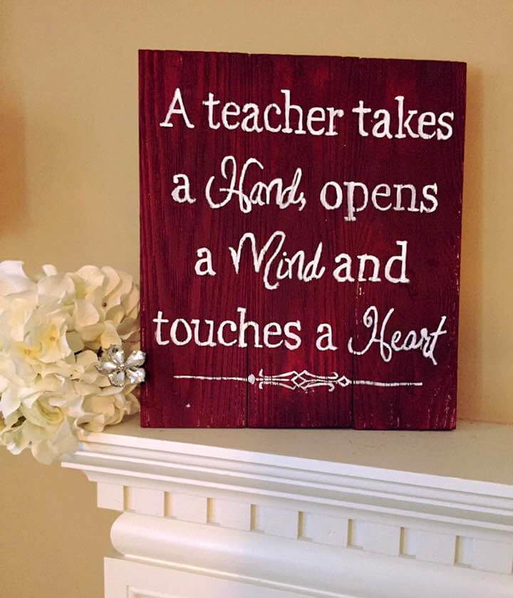 handmade wooden pallet quoted wall art