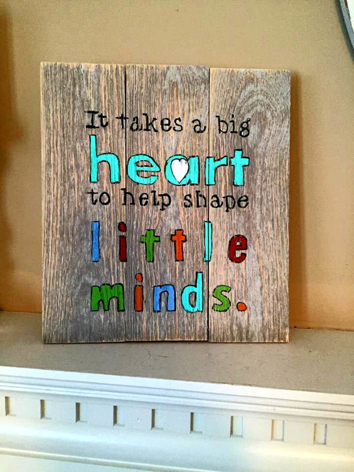 diy pallet quoted wall sign