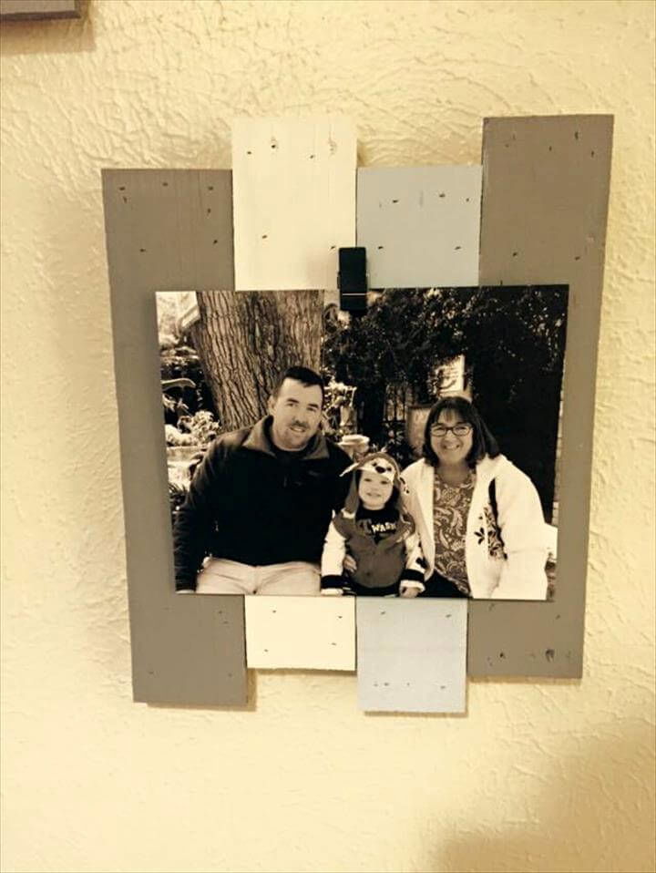 handmade pallet wall picture frame