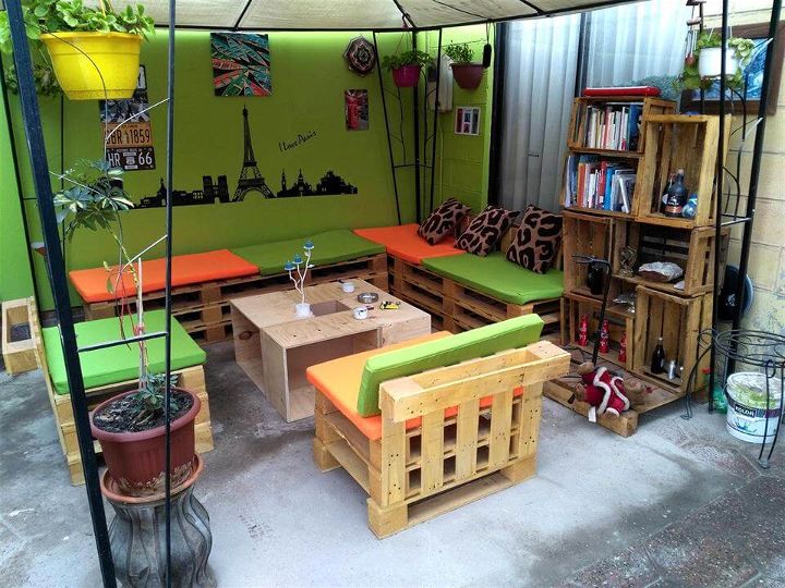 recycled pallet beautiful terrace