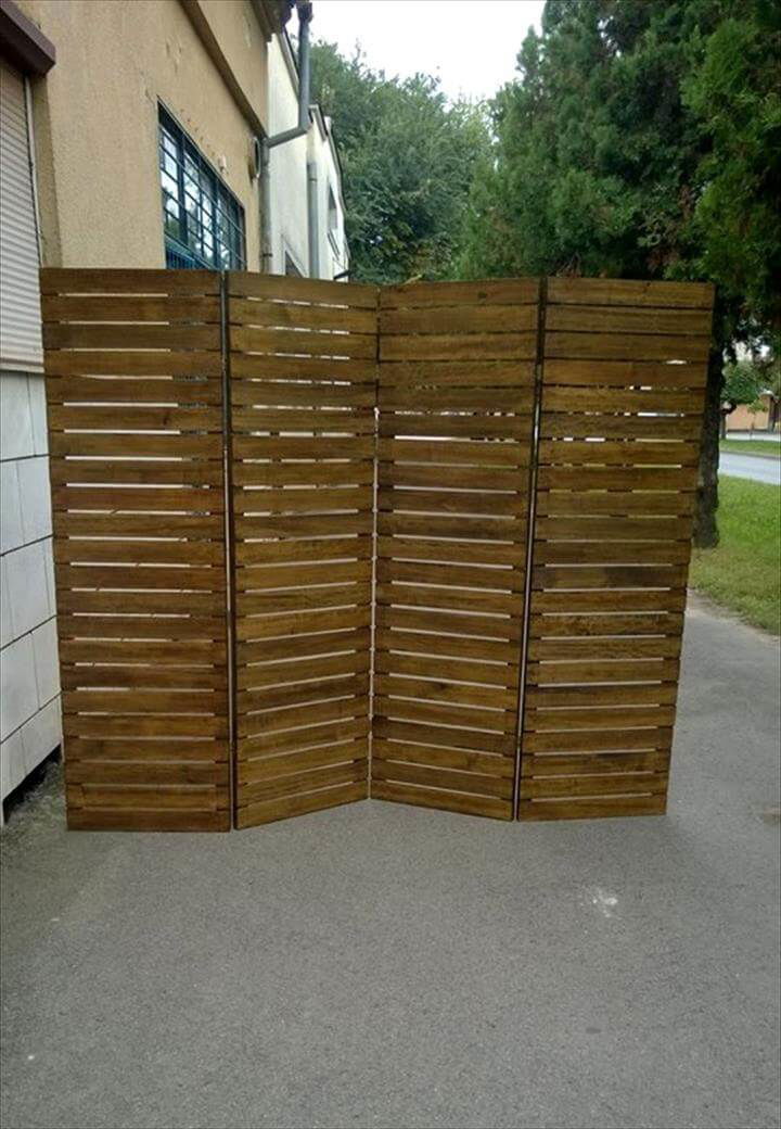 Upcycled Pallet Room Divider - Diy Room Dividers With Pallets Upcycled Pallet Room Divider - Diy Room Dividers With Pallets