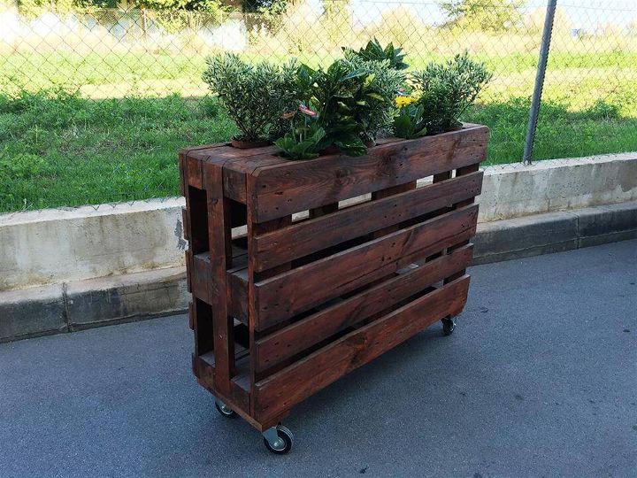 easy to build pallet planter